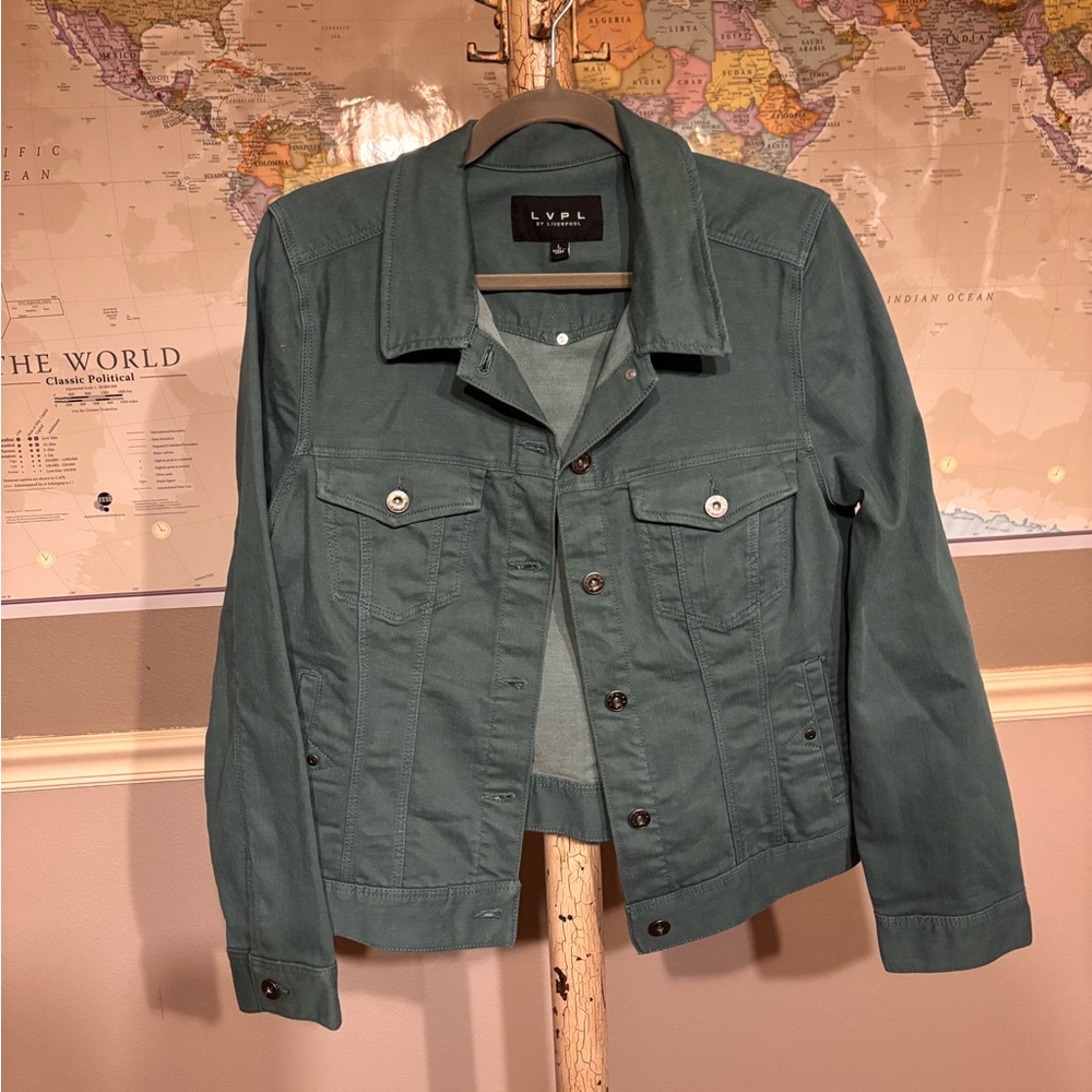 Liverpool Teal Jean Jacket